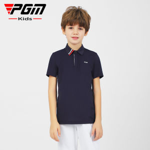 Summer Children Golf T Shirts Short Sleeve Polo Breathable Sports Tops for Boys Anti-sweat Quick Dry Shirts Teenagers Sportswear S-XL