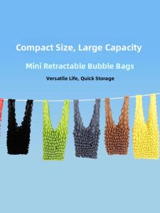 Portable Expanding Magic Bag Super Large Bubble Bag High Capacity Foldable Eco-friendly Shopping Handbag for Daily Use