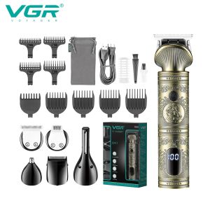 Original VGR-V-106 Professional Grooming Kit Zero Cutting USB Charging Strong Power Cord & Cordless