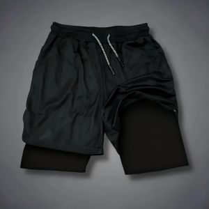 Bandai | One Piece Zoro 2026 Summer Mens Bot Fitness Double-Layer Replica Two-Piece Loose-Fit Training Running Shorts Casual Pants Bot