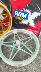 BOM RANGSIT MAGS STAR 5 Spokes Green Star Design for Yamaha Mio Sporty - High-Quality Motorcycle Wheel