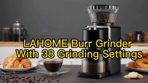 🎁LAHOME Electric Conical Burr Coffee Bean Grinder On Sale Adjustable Burr Mill w/ 38 Setting Medium Fine Coffee Ground Maker for Brew Drip Coffee Espresso Coffee Latte Pour Over Drip Coffee Pour Over