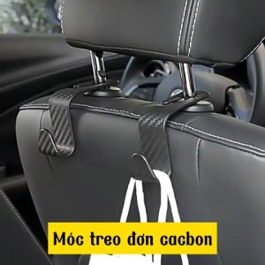 Móc Treo Đồ Sau Ghế cacbon Có Logo Hãng Xe Sang Trọng Tiện Lợi