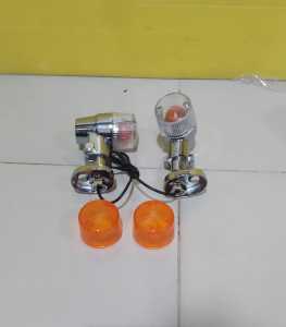 Sein reteng palu bulat kotak LED double mika 1set ( 2biji )