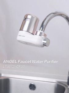 ANGEL Faucet Water Filter 792-Gallon Faucet Mount Water Filtration System for Tap Water Reusable Reduces Chlorine & Bad Taste with Washable Filter Cartridge for Kitchen Bathroom