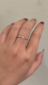 (IG 479k) Nhẫn bạc 925 𝐒𝐭𝐚𝐫𝐫𝐲 𝐍𝐢𝐠𝐡𝐭 đá thạch anh hồng Rose Quartz may mắn tình duyên