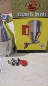 Dụng cụ phun sơn phễu tạo gai sần - Máy phun sơn gấm phun bột phun vữa phun xi măng phun thạch cao tạo gai sần cao cấp Thanh Bình