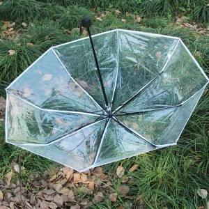 Transparent Automatic Folding Rain Umbrella