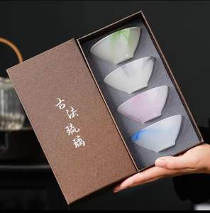 琉璃主人杯高档品茗杯功夫茶具套装家用男女水杯单杯个人专用喝茶