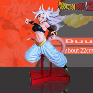 Bandai | 22cm/8.66in Anime Dragon Ball Buu Android 21 Anime Movie Version Figurine Ornament Model Desktop Decodration Christmas Present