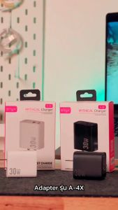 ส่งฟรี ไม่ใช้โค้ด] หัวชาร์จ ENYX PD 30W GaN A4X ที่ชาร์จ USB C Fast Charger อะแดปเตอร์ชาร์จเร็วและสายชาร์จด่วน