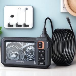 1080P WiFi Endoscope Inspection Camera 43 Inch Display 10m Cable Dual Head 2600mAh Battery Car Repair Tool