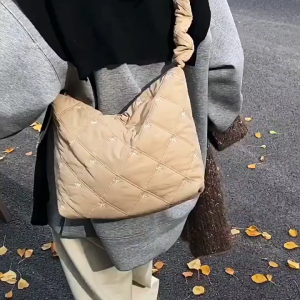 BJ43927 - BLACK/KHAKI - TAS SLEMPANG HANDBAG TAS WANITA FASHION IMPORT MODIS ELEGAN TERMURAH TERLARIS TERBARU TAS BATAM BQ3927