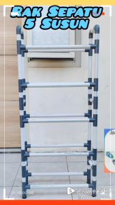 Rak Susun Sepatu Sandal / Shoes Rack Berbahan Pipa PVC Ukuran 1/2 Inc