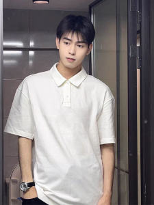 Áo Thun Polo Cổ Bẻ Tay Ngắn Dáng Rộng Mùa Hè Cho Nam Và Nữ Cỡ Lớn 300 Pound Phong Cách Mỹ Cổ Điển Thường Ngày