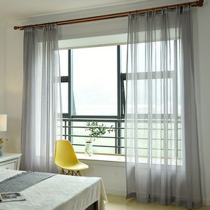 2pcs Minimalist White Sheer Curtains for Living Room Assorted Colors(Curtains Only Rod & Accessories Not Included)