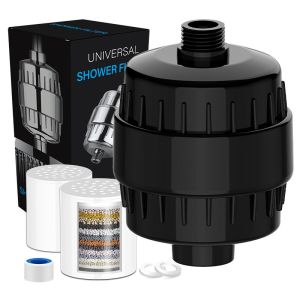 High output shower water filter 15/20 stages removes chlorine fluoride heavy metals filter softens high quality shower head