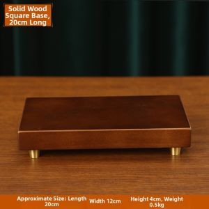 sanstyle | Natural Wooden Base Square Display Stand