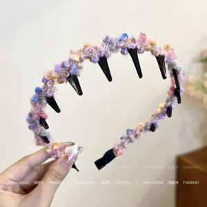 เครื่องประดับผมแบบยางยืดคล้ายคลาดก้นเป็ดทรงคลื่นฟูฟ่าไม่ติดหัว ระบายอากาศได้ดี ป้องกันการลื่นไหล ใช้งานง่าย เครื่องประดับผมสไตล์เกาหลี