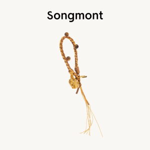 Songmont  Stone Charm Pendant Olive Green Braid White Pearl Green Natural Stone 2025 New Fresh Aesthetic Bag Accessory Bag Charm