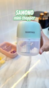 (BH 1 năm) Máy xay tỏi ớt cầm tay Samono SW-L4 250ml 30w không dây dung lượng pin sạc 800 mAh cổng type C