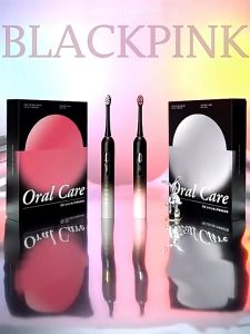 ApiYoo Sonic Electric Toothbrush Deluxe Gift Box T15 Insulated Cup Black Pink 5 Modes Type C Rechargeable IPX7Waterproof