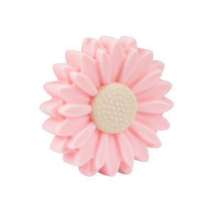 LOFCA Daisy 10pcs Silicone Beads Sunflower Cute Silicone Beads Food Grade Teether BPA-Free Baby Toy Chain Accessories