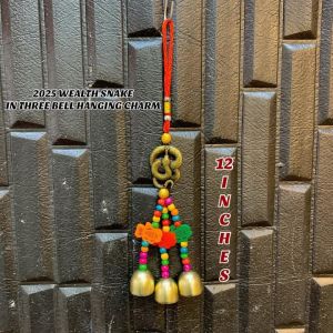 ❤️ 2025 WEALTH SNAKE IN THREE BELL HANGING CHARM ❤️