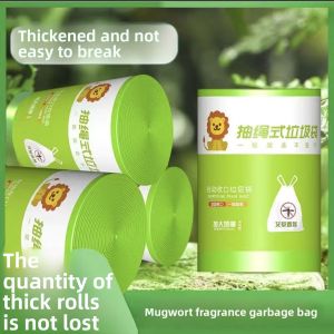 MONLEYTA | Thickened Mosquito Repellent Drawstring Trash Bags Home Use Kitchen Compost Plastic Bags Extra Thick Handheld garbage Pouches