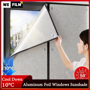 Aluminum Foil Windows Sunshade Curtain Heat Insulation Sun Protector Pad Double Side Anti UV Privacy Sun Blocking Shades with Suction Cups