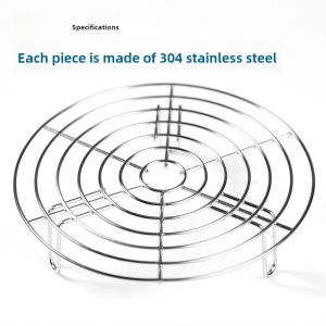 Mini Electric Rice Cooker Steamer Rack 304 Stainless Steel High Leg Water Separation Pressure Cooker Breakfast Stand Kitchen Tool