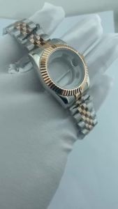 31mm NH05 Stainless Steel Watch Case High Quality Womens Case With Strap Sapphire Glass Magnified Fit ForNH05 NH06 Movement
