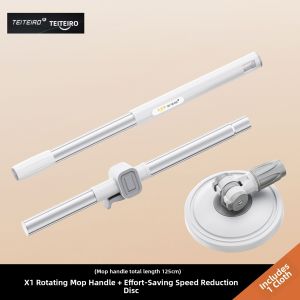 TEITEIRO | Automatic Water Removal Easy-Clean Mop Rod