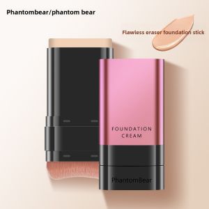 PhantomBear Natural Looking Foundation Stick Moisturizing Long-lasting Coverage Skin Toning Makeup Tool for Facial Beauty