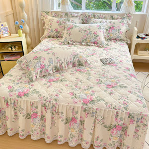 NAIYOUCHENG | Non-slip Aesthetic Quilted Bed Skirt Cotton