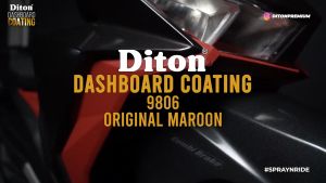 Diton Dashboard Coating 9806 Original Maroon Dashboard Kusam Kembali Baru Matt Maroon 400ml