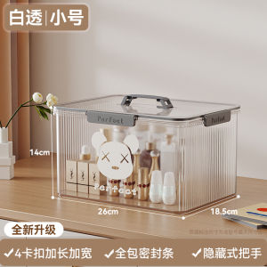 Transparent Plastic Handheld Storage Box Large Capacity Organizer for Clothes Books Toys Snacks Home Use Organizer Box