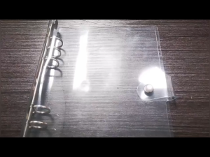 A5/A6 Clear Soft PVC Notebook CoverRefillable Paper PVC BinderRing Clear Binder Cover Protector