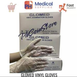 Glomed Latex Examination Gloves 100pcs and Other Brand Gloves