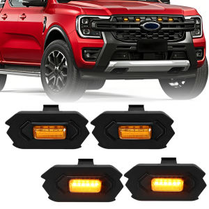 For Ford Ranger Wildtrack T9 2023 2024 2025 LED Front Grill Lights Daytime Running Light Head Driving Signal Lamp