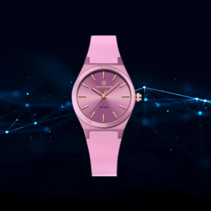 NAVIFORCE นาฬิกาผู้หญิง แบรนด์แท้ กันน้ำได้ 100% รับประกัน 6เดือน สายยางซิลิโคน หน้าปัด 32 มม