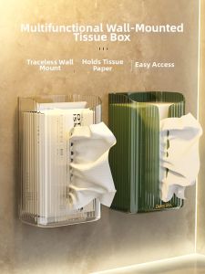 Kaman | Wall-Mounted No-Drilling Tissue Box