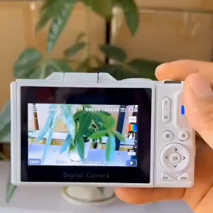 Digital Camera 4K Camera 64MP 18X Vlogging 180° Flip Screen Selfile Video Camera Anti-Shake Live