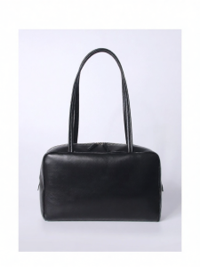 Bolaina | Lamb Leather Boston Bowling Bag Black