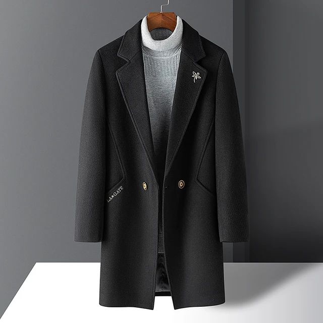 LONG COAT MEN KOREAN STYLE JAS BLAZER PRIA KOREAN STYLE MANTEL MUSIM  DINGIN AUTUMN PREMIUM JAS WINTER PRIA Lazada Indonesia - Main Image