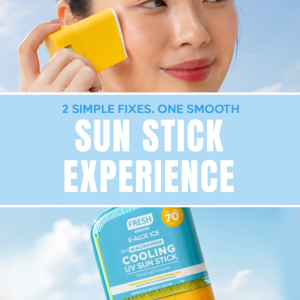 Fresh Skinlab K- Aloe Ice 3 in 1 Niacinamide Cooling UV Sun Stick SPF 70 PA++++ 15g