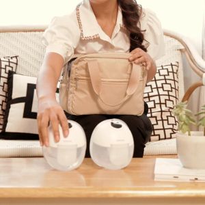 Mamme On-the-Go Bag Set | Breast Pump and Nursing Cooler Bag
