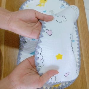 Gối Xô Sợi Tre 10 Lớp Mềm Mại Bảo Vệ Cổ Thấm Hút Mồ Hôi Cho Bé Sơ Sinh