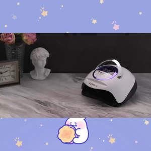 B&E UV LED Nail Lamp 300W with 4-Timer Dual Light Source 72 Lamp Beads Quick Drying Nails Professional Manicure Tools