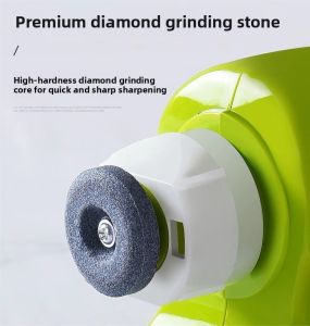 BAKULI | Electric Automatic Knife Sharpener for Kitchen Knives and Scissors